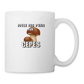 J’peux pas j’vais aux cèpes - Mug blanc - blanc - Droite