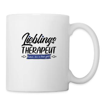 Therapeuten Psychotherapeuten Abschiedsgeschenk - Tasse - Weiß - Rechts