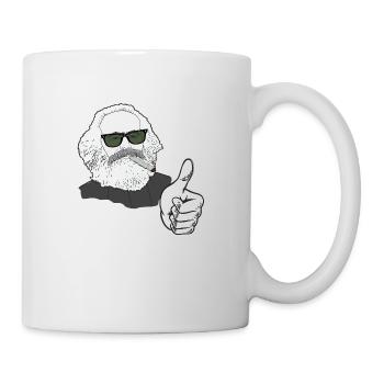 Karl Marx mags kiffen - Tasse - Weiß - Rechts