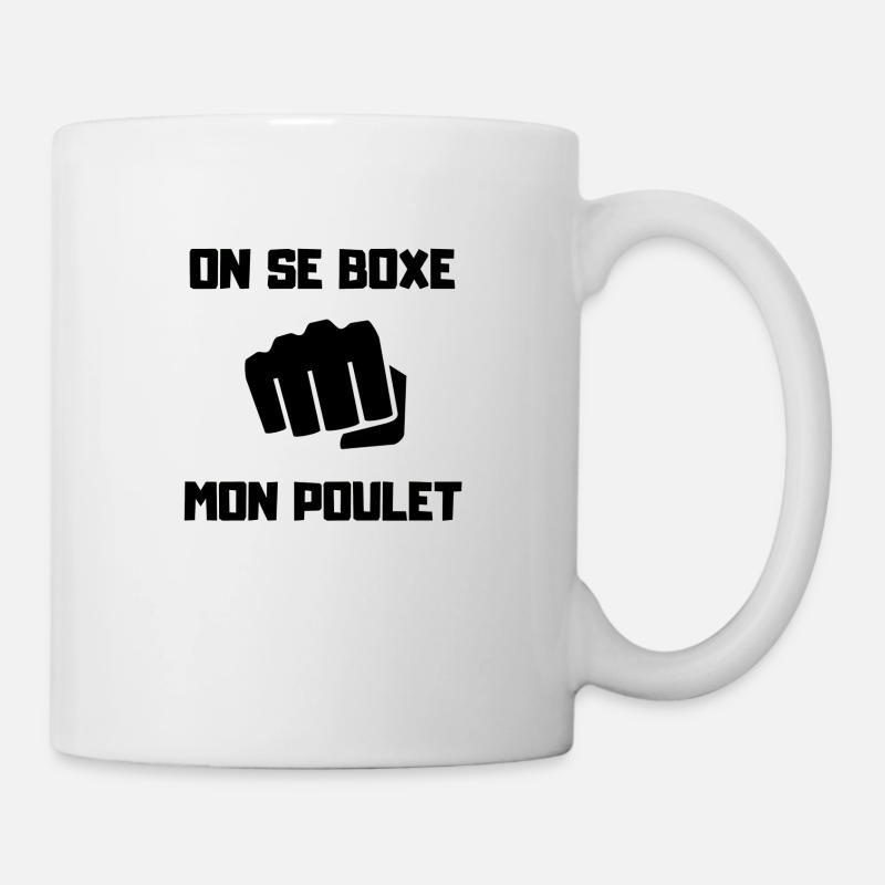 ON SE BOXE MON POULET - Mug blanc - blanc