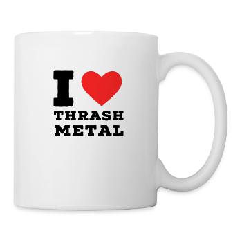 Ich liebe Trash Metal - Tasse - Weiß - Rechts
