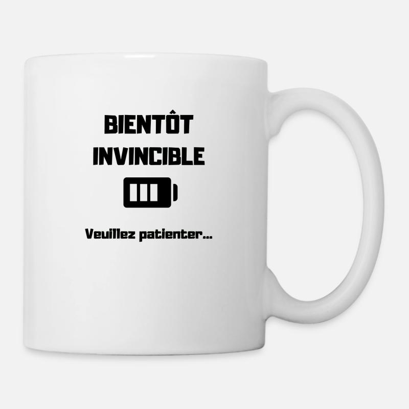 BIENTOT INVINCIBLE BLACK - Mug blanc - blanc