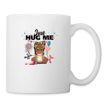 Just Hug Me - Teddy "Shy" Series New Years Eve - Tasse - Weiß - Rechts