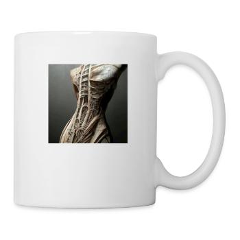 Mensch und Maschine - Tasse - Weiß - Rechts