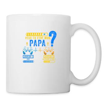 Futur Papa 2023 Annonce Grossesse Futur Père Gamer - Mug blanc - blanc - Droite