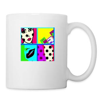 Pop art - Tasse - Weiß - Rechts