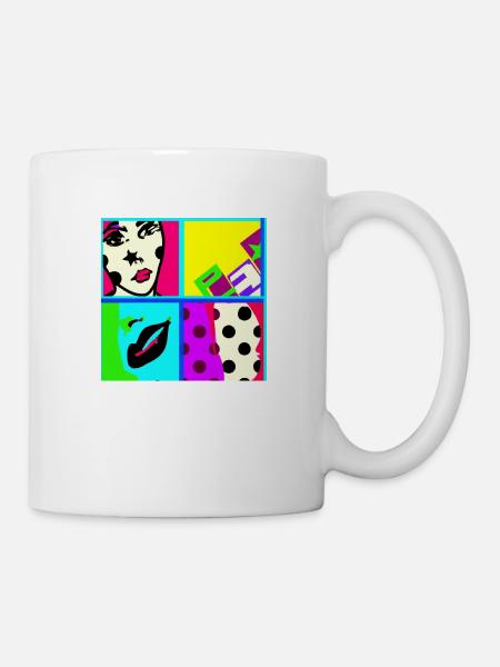 Pop art - Tasse - Weiß