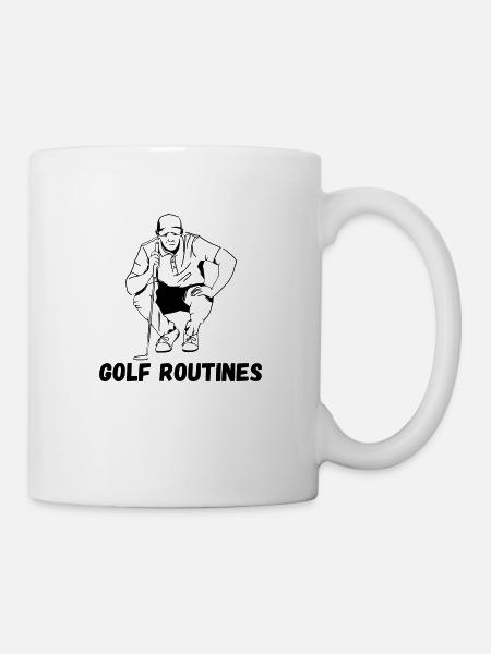 Golf Routines - Mug blanc - blanc