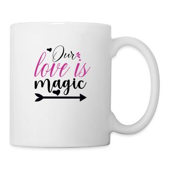 Our Love is Magic - Tasse - Weiß - Rechts