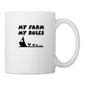 Ferme - Mug blanc - blanc - Droite