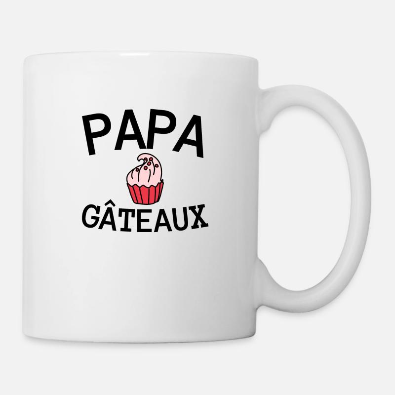 Cadeau parfait pour un papa parfait. papa gateau. - Mug blanc - blanc