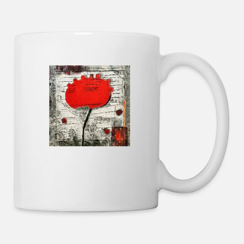 Blomster - Tasse - Weiß