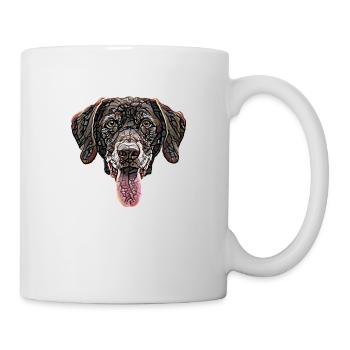 Chocolate Labrador Retriever Face - Mug - white - Right