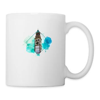 Augsbourg Allemagne City Skyline Splash Coloré - Mug blanc - blanc - Droite