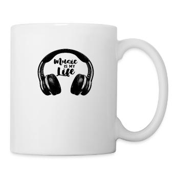Music is my Life - Tasse - Weiß - Rechts