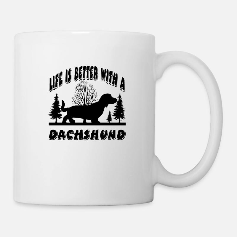 Dackel - Tasse - Weiß