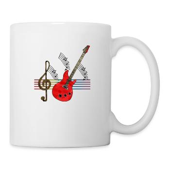 Gitarre - Tasse - Weiß - Rechts