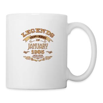 Legends are born in January 1985 - Mug - white - Right