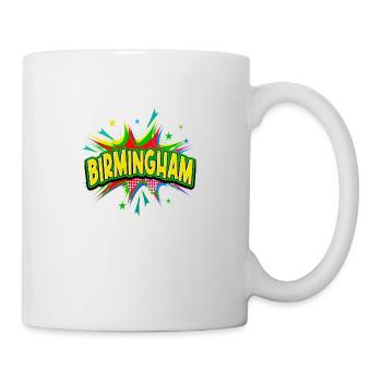 Birmingham England UK City Pop Art Comic Art - Mug - white - Right