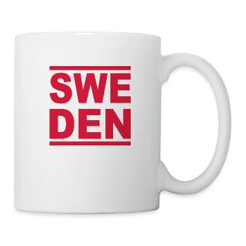 Schweden Rot - Tasse - Weiß - Rechts