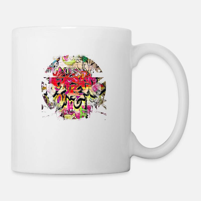 Graffiti style Splash hip hop couleurs peintre couleur - Mug blanc - blanc
