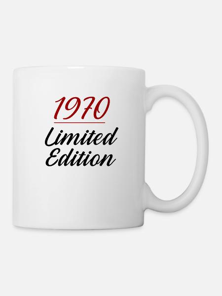 Limited Edition Geburtstag 1970 - Tasse - Weiß