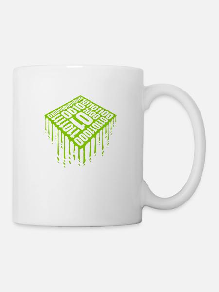 Binär Code Programm Sprache - Tasse - Weiß