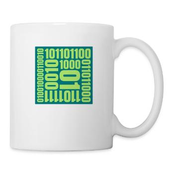 Binär Code Programm Sprache - Tasse - Weiß - Rechts
