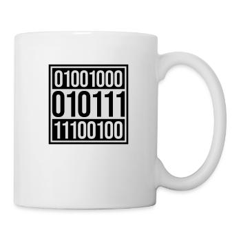 Binär Code Programm Sprache - Tasse - Weiß - Rechts