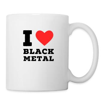 I love black metal - Mug - white - Right