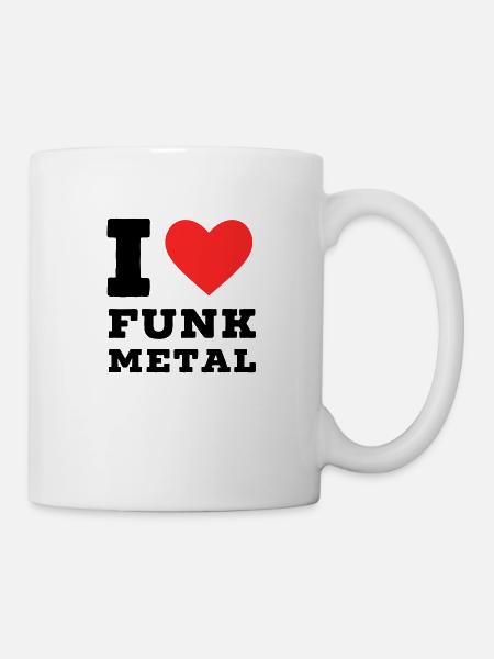 Ich liebe Funk Metal - Tasse - Weiß