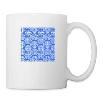 Chinesisches Muster - Tasse - Weiß - Rechts