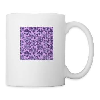 Chinesisches Muster - Tasse - Weiß - Rechts
