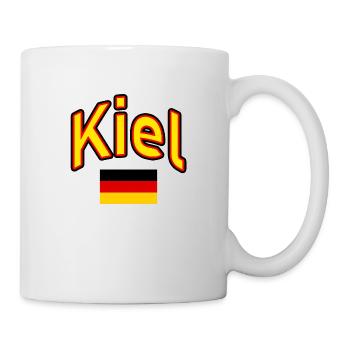 Kiel Allemagne Drapeau - Mug blanc - blanc - Droite