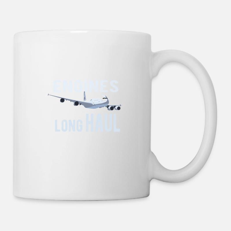 A380 4 moteurs pour long-courriers - Mug blanc - blanc