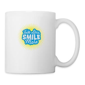 talk less smile more - Mug - white - Right