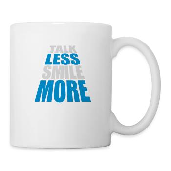 talk less smile more - Mug - white - Right