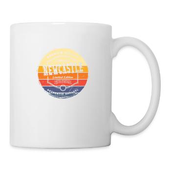 Newcastle England UK City Vintage Retro Skyline - Mug - white - Right