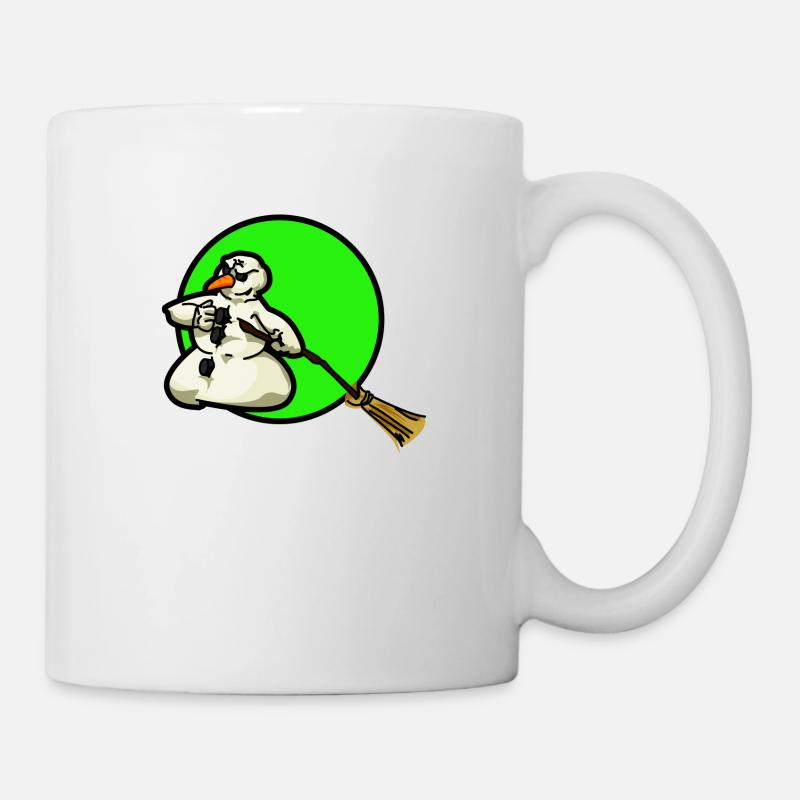 the mad snowman - Tasse - Weiß