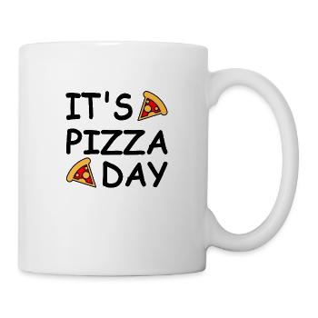 Pizza - Tasse - Weiß - Rechts