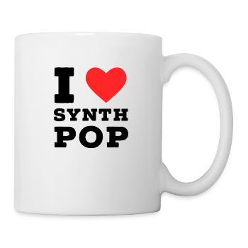 I love synth pop - Mug - white - Right