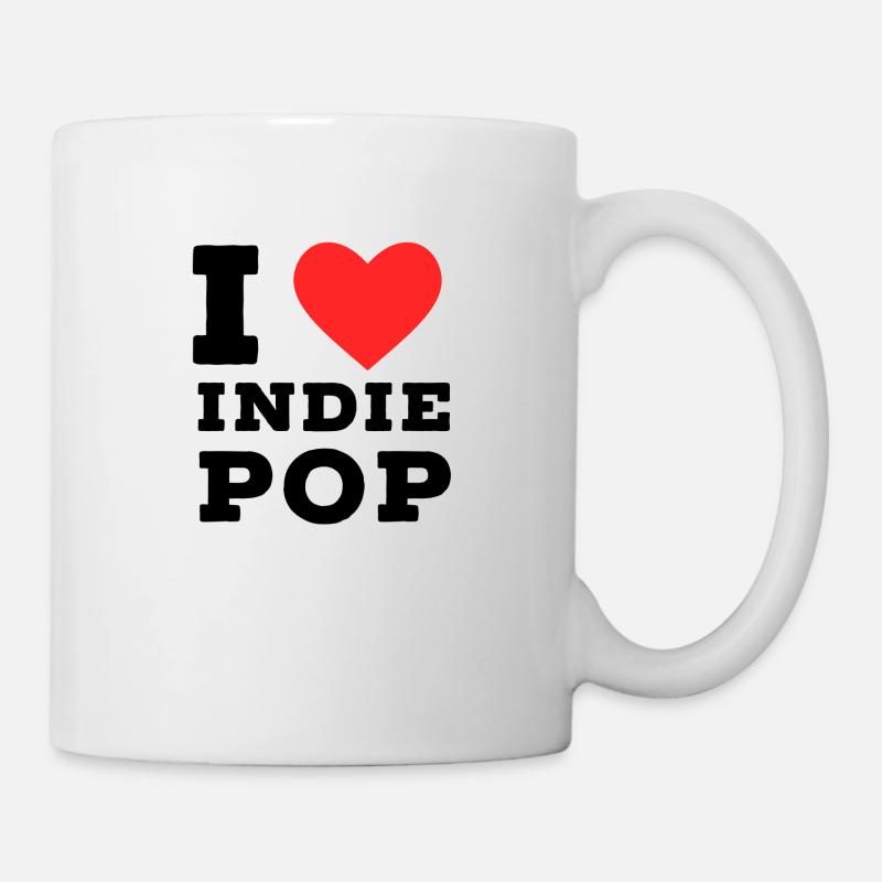I love indie pop - Mug - white