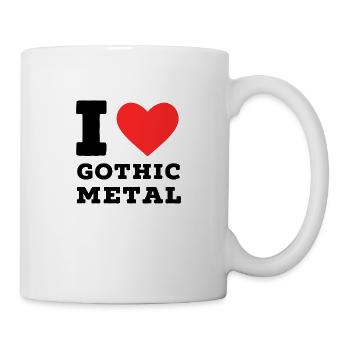 I love gothic metal - Mug - white - Right