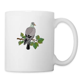 Oiseau - Mug blanc - blanc - Droite