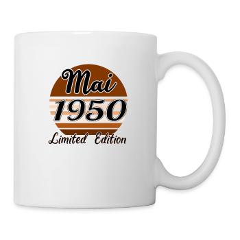 Mai 1950 Limited edition | Bois Bruns - Mug blanc - blanc - Droite