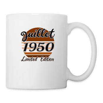 Juillet 1950 Limited édition | Bois Bruns - Mug blanc - blanc - Droite