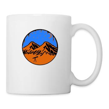 Sternenhimmel Berge - Tasse - Weiß - Rechts