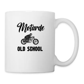 motarde old school - Mug blanc - blanc - Droite