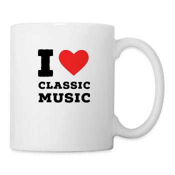 Ich liebe klassische Musik - Tasse - Weiß - Rechts