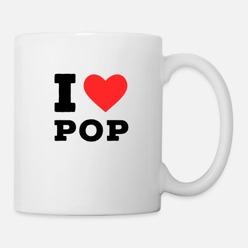 I love pop - Mug - white